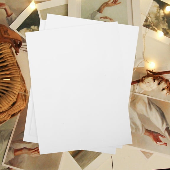 Homoyoyo Clear A4 Double Sided Tape Sheet White Pet for Party Planning and Crafts