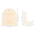 thumbnail image 3 of WEUVEB Memory Pregnancy Board Wooden Sign Beige 1 Set, 3 of 8