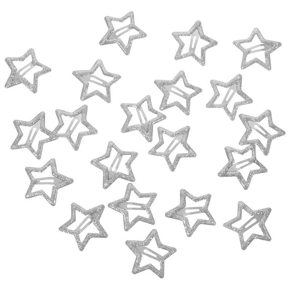 LOLIPPYY 20pcs Star Shaped Metal Hair Clips for Girls, Stylish Hair Accessories for School and Everyday Use