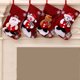thumbnail image 3 of Naiovety Copo de nieve Medias de Navidad Empaquetado de regalo Calcetines Dulces Decoración para el hogar Goodie Bag Colgante Escaparate de Kits de decoración para fiestas Alce, 3 of 6