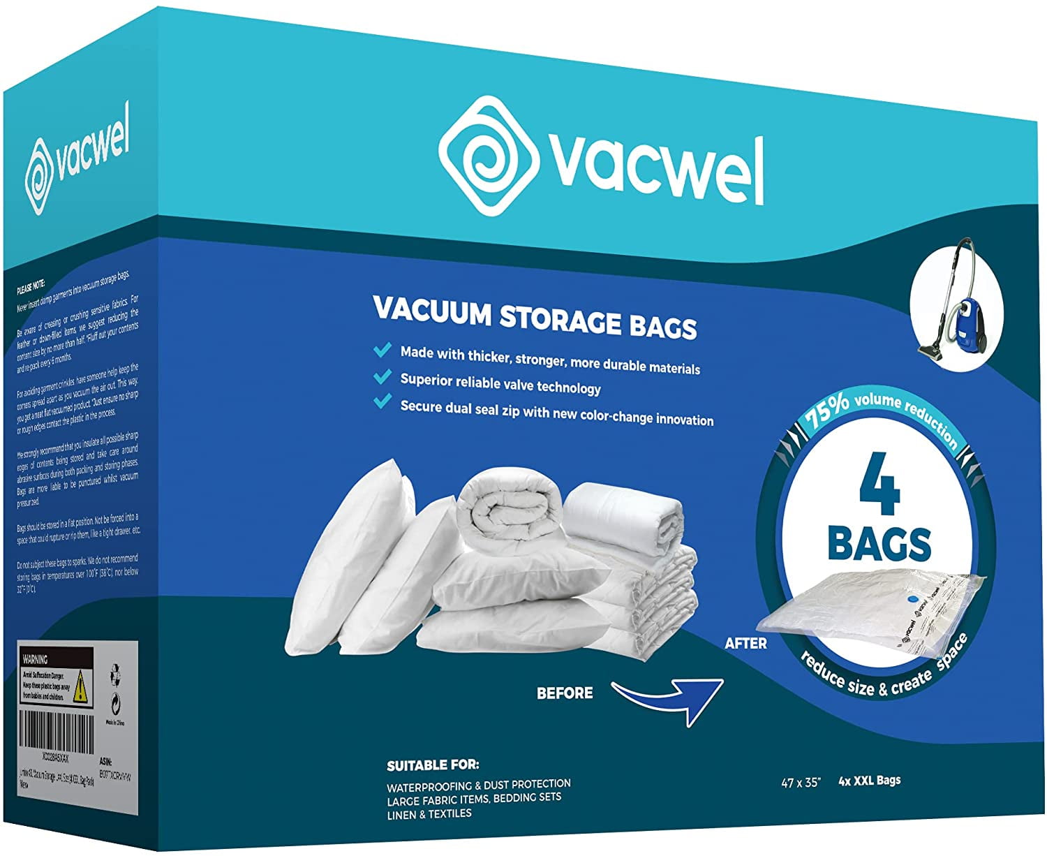 vacuum storage bag for mattress topper