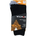 thumbnail image 3 of Wigwam Diabetic Sport Crew Socks, X-Large, Black, 3 of 3