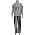 thumbnail image 6 of Men's Beetle Movie Juice Outfits Black and White Stripe Jacket Shirt Pant Set Adult Outfit ﻿, 6 of 7