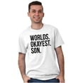 thumbnail image 5 of Worlds Okayest Son Funny Children Men's Graphic T Shirt Tees Brisco Brands S, 5 of 5