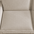 thumbnail image 2 of Modular Sectional Sofa, Corduroy Deep Seat Couch, 3-Seater Sofa with 4 Pillow, Modern Sofa for Living Room Bedroom Apartment, Beige, 2 of 8