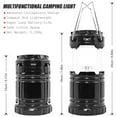 Solar Lantern Camping Rechargeable LED Outdoor Lamp Flashlight