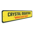 thumbnail image 3 of World Class Skiing Novelty Sign, Metal Wall Decor - 4x18 inches, 3 of 4