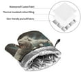 thumbnail image 6 of Honeii Astronaut Polar Bear Roar Pattern Oven Mitts and Pot Holders, Silicone Oven Gloves,500 F Heat Resistant Oven Mitts Sets, 4PCS, 6 of 6