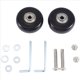 thumbnail image 1 of Juego de 2 Ruedas Repuesto para Maletas Equipaje 50X18 Mm, Giratorias PU, Kits ReparacióN Rodamientos Acero Al Carbono, 1 of 5