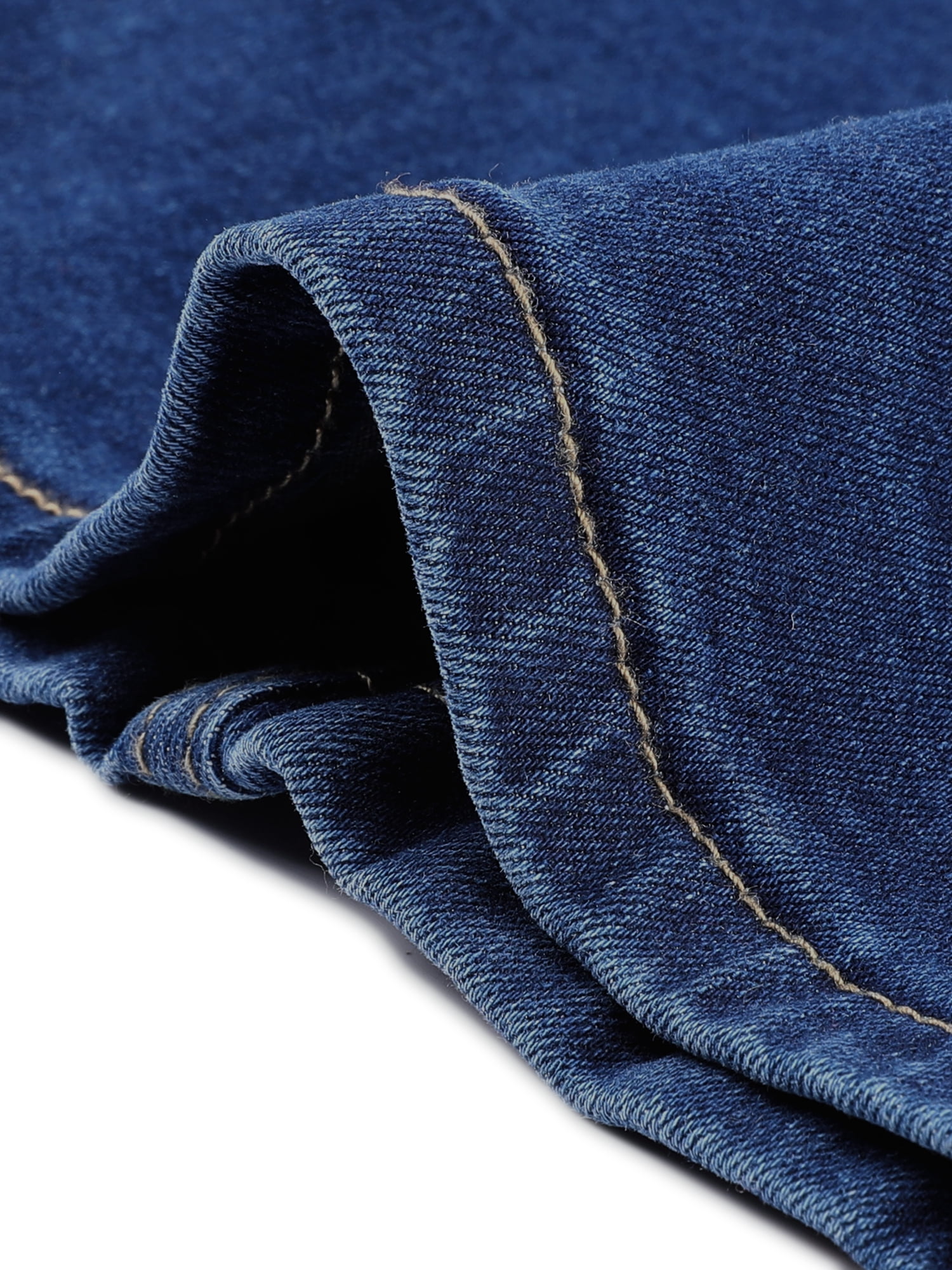 DARING DIVA Women's Plus Side Slit Button with Pocket Jean Denim Skirts 3X Dark Blue