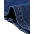 thumbnail image 5 of DARING DIVA Women's Plus Side Slit Button with Pocket Jean Denim Skirts 1X Dark Blue, 5 of 6