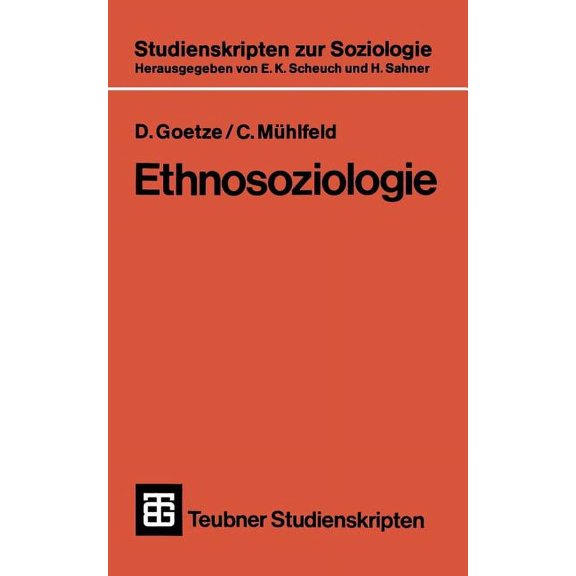 Teubner Studienskripten Zur Soziologie Ethnosoziologie, Book 123, (Paperback)