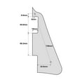 thumbnail image 4 of Pickguard for Chinese Made Epiphone Les Paul Standard Modern Style Cream 1 Ply, 4 of 11