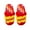 Starburst Wrapper, variant on M&M's Slip-On Slippers for Men & Women Large, Fuzzy Plush Candy House Shoes, Soft Indoor