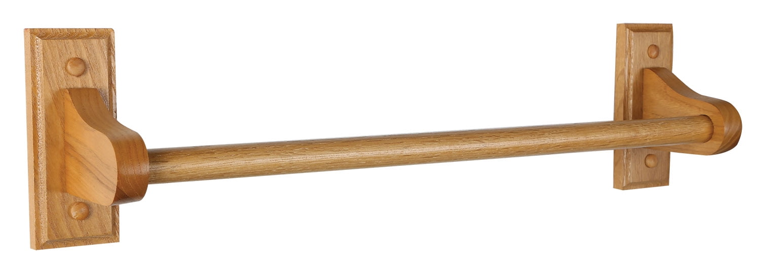 Honey Oak Finish Design House 561191 Dalton Towel Ring