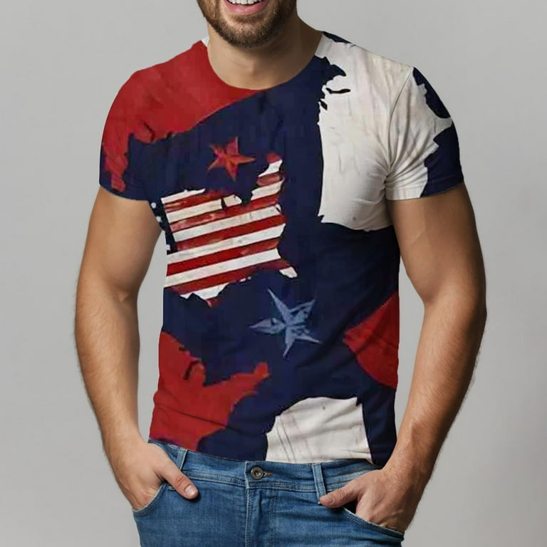YUHAOTIN Patriotic Easter T Shirts for Teens Men's North