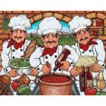 thumbnail image 2 of Cuadros Decorativos Tres Chefs cuadro sobre lienzo para pared pintura al óleo por números Kit póster decoración del hogar Ndcxsfigh Nuevos Originales, 2 of 9