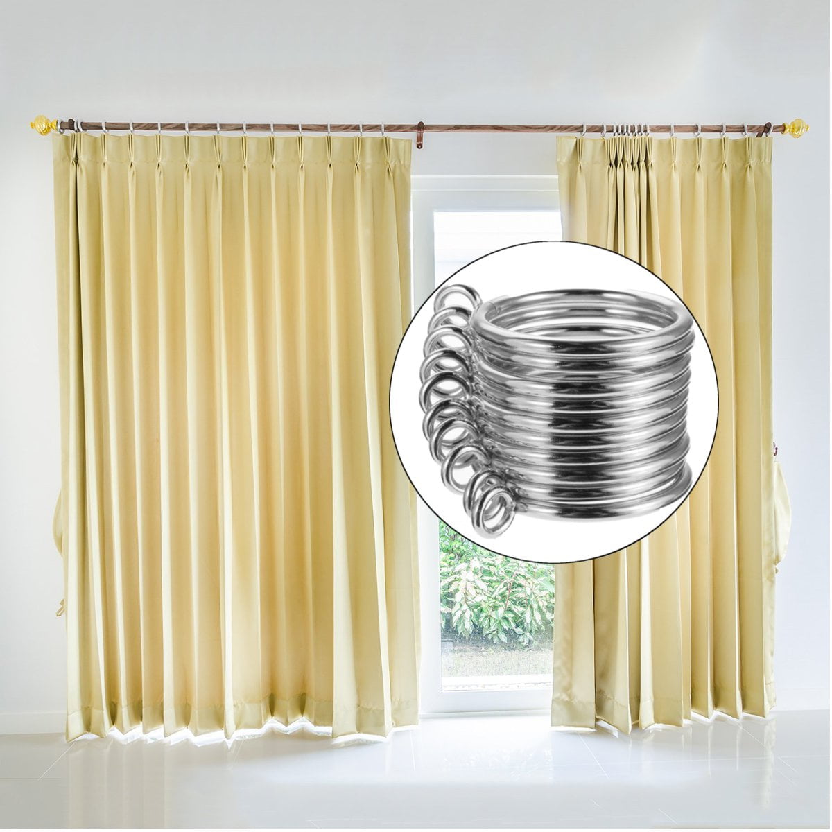 Window Treatments & Hardware 10pcs Metal Curtain Rings Hanging Rings