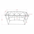 thumbnail image 5 of Furniture of America Prowe Glass Top Console Table, Chrome, 5 of 5