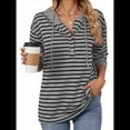 thumbnail image 3 of Sudaderas con Capucha de Moda para Mujer, Sudaderas Holgadas de Gran Tamaño, Camisetas de Larga, Corte Holgado Gris Negro XXL, 3 of 8