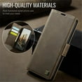 thumbnail image 5 of Phone Case for iPhone iPhone 16 Pro 6.3-inch Magnetic Wallet Phone Case Protective Leather Case with Card Holder Function Shockproof Flip Case,Brown,For iPhone 16 Pro, 5 of 18
