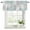 Aque, variant on Sage Green White Curtain Valances for Windows, Kitchen Valance Window Treatments Panel 2 Pack, Abstract Grey Chrysanthemum Flower Rod Pocket Short Curtains for Bathroom Bedroom 60 x 18 Inch
