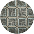 thumbnail image 4 of SAFAVIEH Soho Earl Geometric Wool Area Rug, Grey/Multi, 3'6" x 5'6", 4 of 10