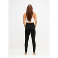 thumbnail image 5 of DEVOPS 2 Pack Women's Yoga Jogger Pants with Side Pocket Sweatpants (Medium, Black/Purple), 5 of 5