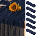 thumbnail image 1 of Table Runner DeZerlor, gasa azul marino, 35 x 300 cm, paquete de 6, 1 of 5