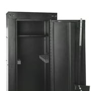 Mossy Oak 8 Gun Security Cabinet, 17-inch x 11-inch, Key Lock, Black