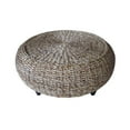 thumbnail image 2 of Padma's Plantation Tropical Wood Ottoman in Natural, 2 of 3