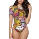 thumbnail image 1 of Balery Fruit-Flavored Ice-Cream Body de cuello redondo de manga corta para mujer Tops de manga corta Tops básicos-X-Large, 1 of 7