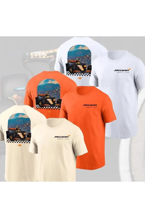 McLaren Racing Team F1 Formula One Tee T-Shirt All Size S to 3XL