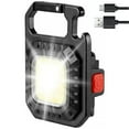 thumbnail image 4 of PENGXIANG Mini LED Flashlight 700 Lumens Magnetic COB Flashlights 500mAh USB Rechargeable Bright Work Light Portable Keychain Flashlight with 7 Light Modes Folding Bracket Bottle Opener, 4 of 11