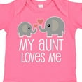 thumbnail image 4 of Inktastic My Aunt Loves Me Niece Nephew Elephant Boys or Girls Baby Bodysuit, 4 of 5