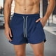 thumbnail image 1 of WILLBEST Pantalones Cortos Deportivos para Hombre, para Entrenamiento Diario, Transpirables, de Pierna Ancha, con Cremallera, Ideales para Primavera y Verano, Ideales para Camisetas y Chalecos., 1 of 5