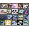 thumbnail image 3 of Ni&ke Air Force 1 Custom "Light Dark Blue Laces Outline" White Shoes Mens Womens, 3 of 6