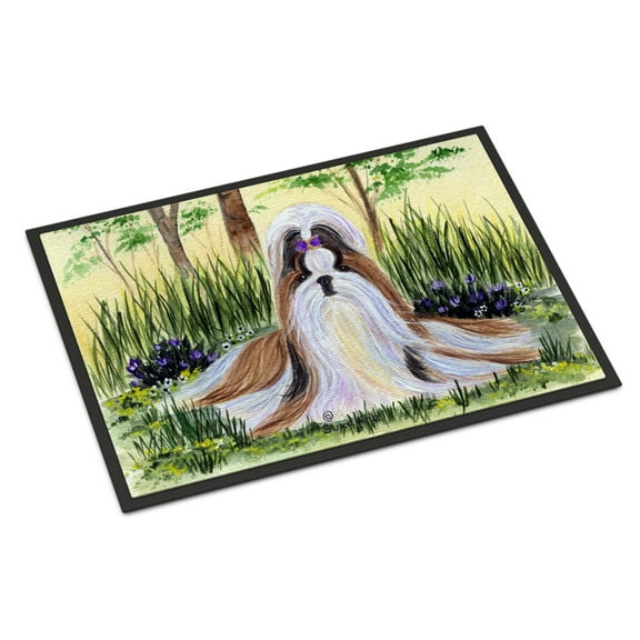 Carolines Treasures SS8112JMAT Shih Tzu Doormat 24x36 36"L x 24"W multicolor