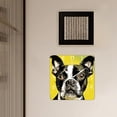 thumbnail image 3 of 14 Inch Wall Clock Battery Operated Square Clock Decorative for Office, Kitchen, Outdoor, Living Room，Dog Yellow Green Creative, 3 of 4