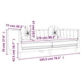 thumbnail image 4 of vidaXL Sofa avec Coussins 3 Places Velours Noir, 4 of 5