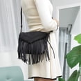 thumbnail image 5 of Crossbody Bags for Women Crossbody Handbag Fringe Purse Tassel Shoulder Bag Vintage Crossbody Bags for Women Trendy Shoulder Bag Women's Handbags Purse Travel Bag - black, 5 of 5