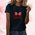 thumbnail image 2 of RXMEKW Chemises à Manches Courtes pour Femmes, T-Shirts Décontractés Imprimés à Col Rond pour Femmes, 2 of 7
