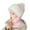 Pink, variant on Deyuer Women Hat Durable Windproof Winter Scarf Hat Set Soft Comfortable Plush Warm Hat for Cold Weather Outdoor