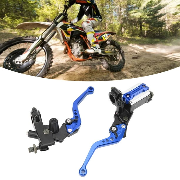 Palanca de Embrague de Freno 1 par de Palancas de Cilindro Maestro de Freno de 7/8 Pulgadas Kit Universal de Manillar de Motocicleta con Depósito Protector de Mano Estilo Fibra ANGGREK Otros