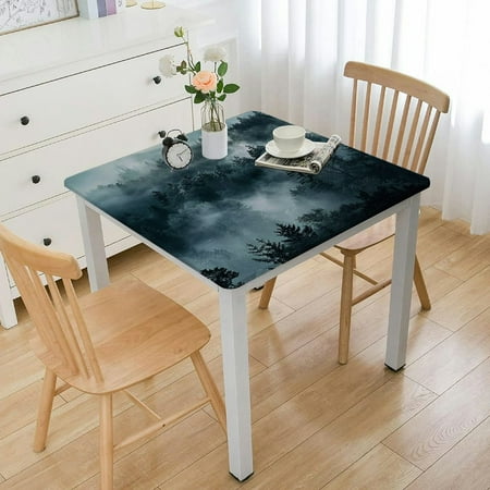 

AWERP Square Table Cover High-Quality Anti Splash Fabric Oil Resistant Wrinkle Resistant Dining Table Protector 46*46