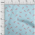 thumbnail image 2 of oneOone Cotton Cambric Light Blue Fabric Christmas Craft Projects Decor Fabric Printed By The Yard 42 Inch Wide, 2 of 4