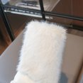 thumbnail image 5 of Willtoo Girls Mid Calf Boots Winter Round Toe Slip On Fuzzy Snow Boots Fashion Casual Cold Weather Walking Shoes for Daily Wear, 5 of 6