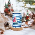 thumbnail image 2 of Yayeee Flameless Candles with Remote Flickering Battery Operated Multi Color Changing, Green Sailboats, 2 of 7