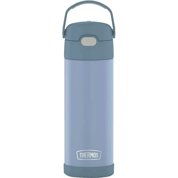 Thermos F41101DB6 16-Ounce Funtainer Vacuum-Insulated Stainless Steel Bottle with Spout (Denim Blue)
