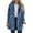 Blue, variant on dGslk Women’s Long Sleeve Faux Fur Leopard Print Open Front Hooded Coat Casual Loose Fit Outerwear Jacket for Winter Fall Blue 2XL